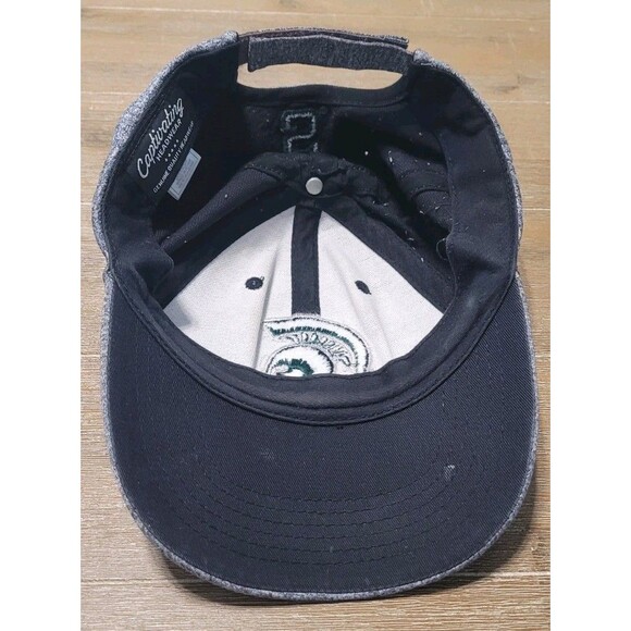 Michigan State Spartans Captivating Headwear Gray & Black Strapback Hat Cap - Picture 4 of 5